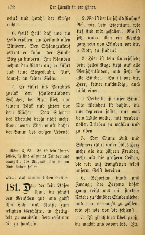 Gesangbuch in Mennoniten-Gemeinden in Kirche und Haus (4th ed.) page 172