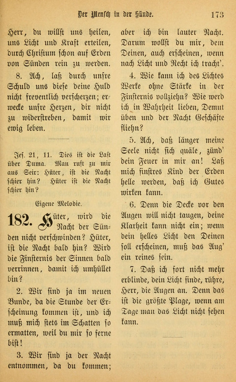 Gesangbuch in Mennoniten-Gemeinden in Kirche und Haus (4th ed.) page 173