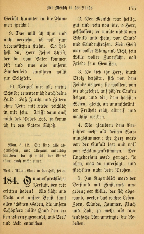 Gesangbuch in Mennoniten-Gemeinden in Kirche und Haus (4th ed.) page 175