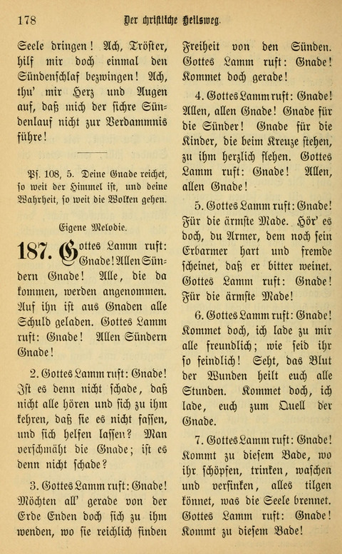 Gesangbuch in Mennoniten-Gemeinden in Kirche und Haus (4th ed.) page 178