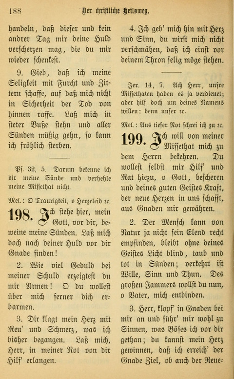 Gesangbuch in Mennoniten-Gemeinden in Kirche und Haus (4th ed.) page 188