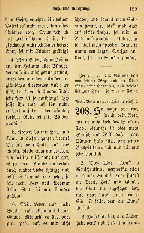 Gesangbuch in Mennoniten-Gemeinden in Kirche und Haus (4th ed.) page 199