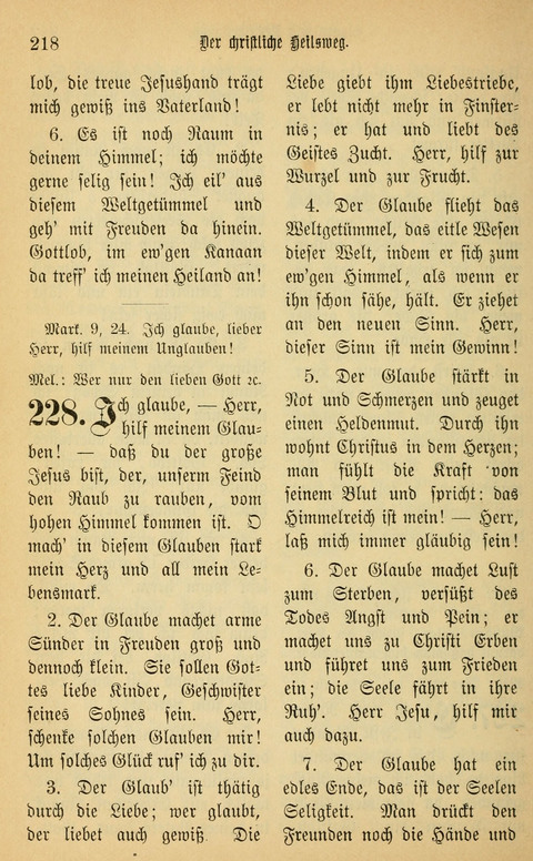 Gesangbuch in Mennoniten-Gemeinden in Kirche und Haus (4th ed.) page 218