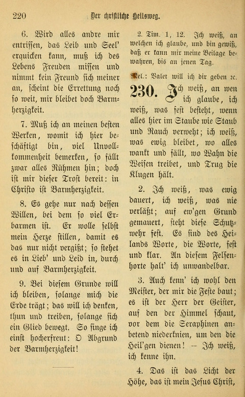 Gesangbuch in Mennoniten-Gemeinden in Kirche und Haus (4th ed.) page 220