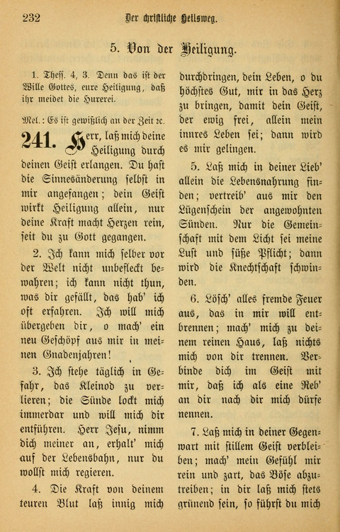 Gesangbuch in Mennoniten-Gemeinden in Kirche und Haus (4th ed.) page 232