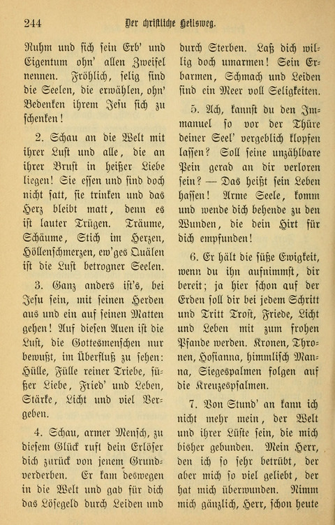 Gesangbuch in Mennoniten-Gemeinden in Kirche und Haus (4th ed.) page 244