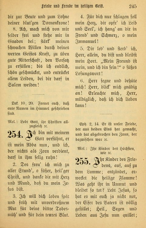 Gesangbuch in Mennoniten-Gemeinden in Kirche und Haus (4th ed.) page 245