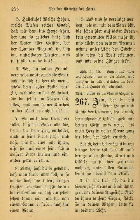 Gesangbuch in Mennoniten-Gemeinden in Kirche und Haus (4th ed.) page 258