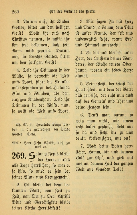 Gesangbuch in Mennoniten-Gemeinden in Kirche und Haus (4th ed.) page 260