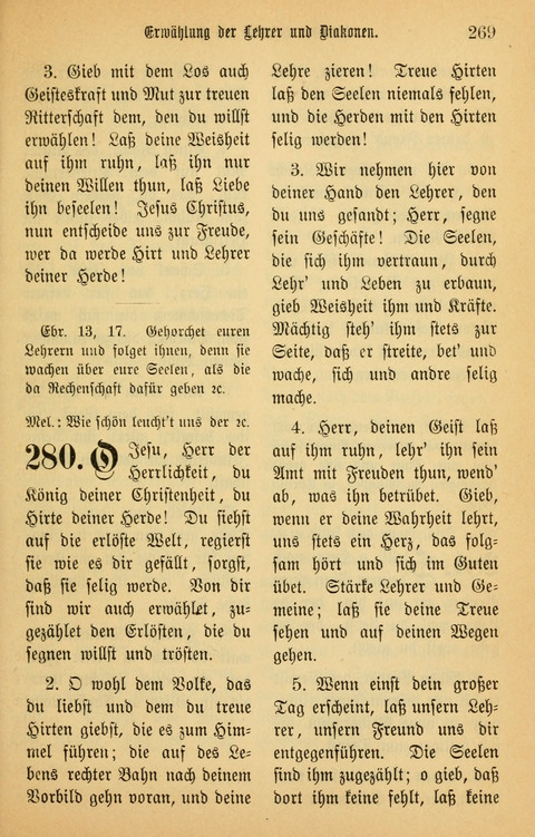 Gesangbuch in Mennoniten-Gemeinden in Kirche und Haus (4th ed.) page 269