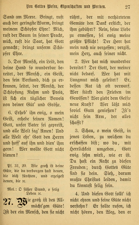 Gesangbuch in Mennoniten-Gemeinden in Kirche und Haus (4th ed.) page 27