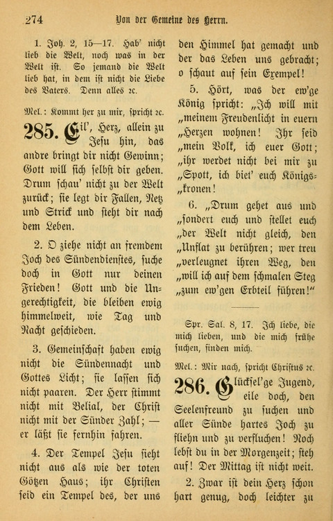 Gesangbuch in Mennoniten-Gemeinden in Kirche und Haus (4th ed.) page 274