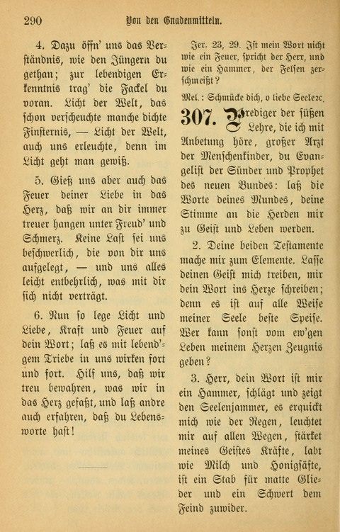 Gesangbuch in Mennoniten-Gemeinden in Kirche und Haus (4th ed.) page 290