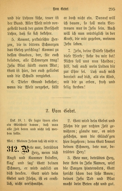 Gesangbuch in Mennoniten-Gemeinden in Kirche und Haus (4th ed.) page 295