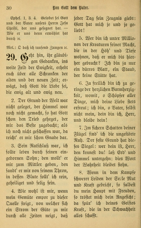 Gesangbuch in Mennoniten-Gemeinden in Kirche und Haus (4th ed.) page 30