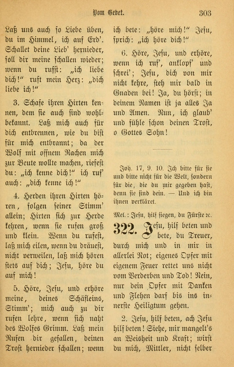 Gesangbuch in Mennoniten-Gemeinden in Kirche und Haus (4th ed.) page 303