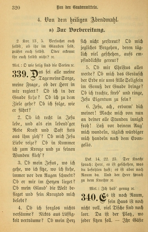 Gesangbuch in Mennoniten-Gemeinden in Kirche und Haus (4th ed.) page 320