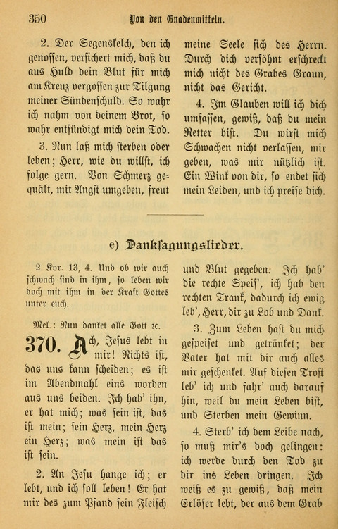 Gesangbuch in Mennoniten-Gemeinden in Kirche und Haus (4th ed.) page 350