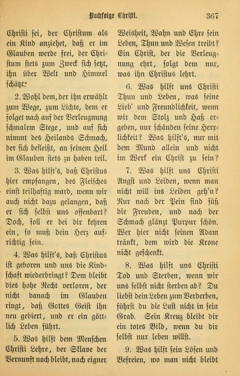 Gesangbuch in Mennoniten-Gemeinden in Kirche und Haus (4th ed.) page 367