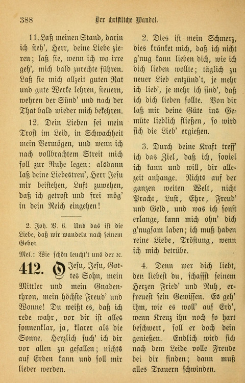 Gesangbuch in Mennoniten-Gemeinden in Kirche und Haus (4th ed.) page 388