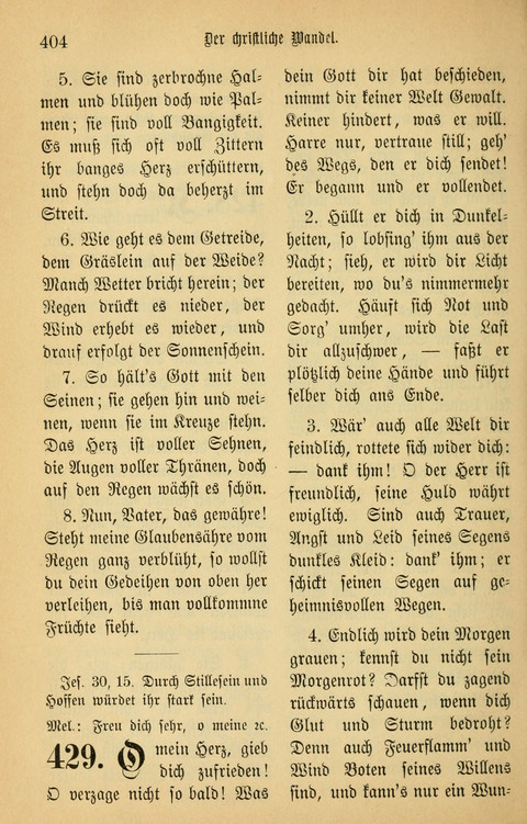 Gesangbuch in Mennoniten-Gemeinden in Kirche und Haus (4th ed.) page 404