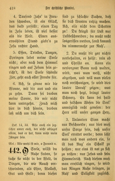 Gesangbuch in Mennoniten-Gemeinden in Kirche und Haus (4th ed.) page 418