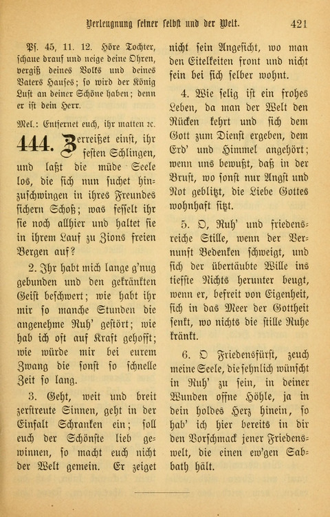 Gesangbuch in Mennoniten-Gemeinden in Kirche und Haus (4th ed.) page 421