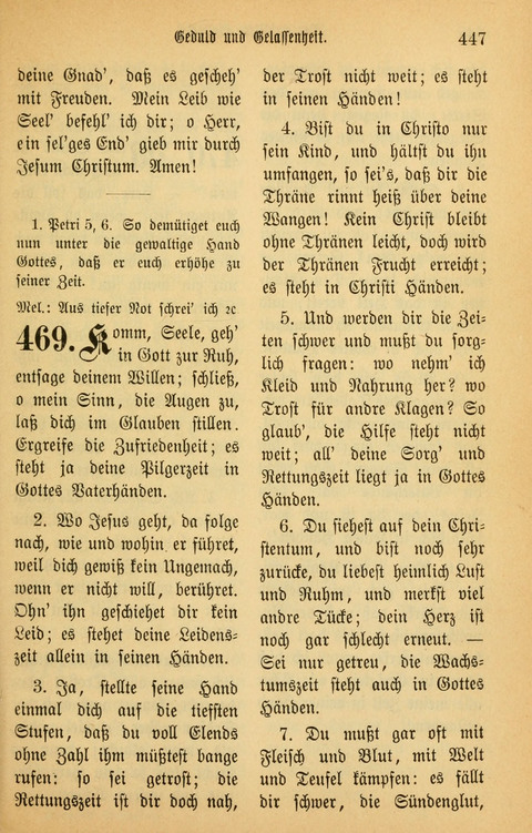 Gesangbuch in Mennoniten-Gemeinden in Kirche und Haus (4th ed.) page 447