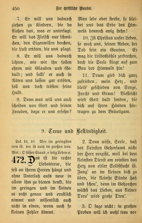 Gesangbuch in Mennoniten-Gemeinden in Kirche und Haus (4th ed.) page 450