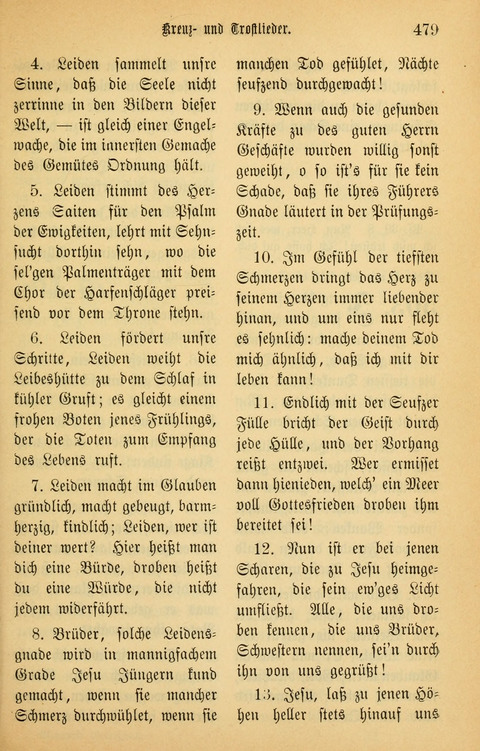 Gesangbuch in Mennoniten-Gemeinden in Kirche und Haus (4th ed.) page 479