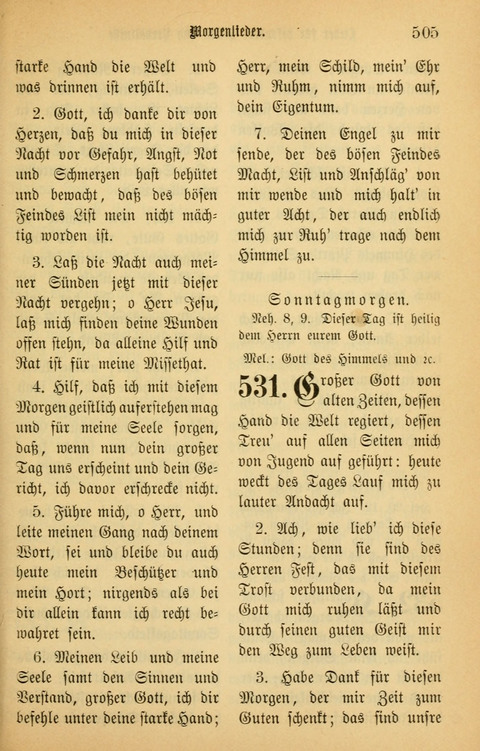 Gesangbuch in Mennoniten-Gemeinden in Kirche und Haus (4th ed.) page 505