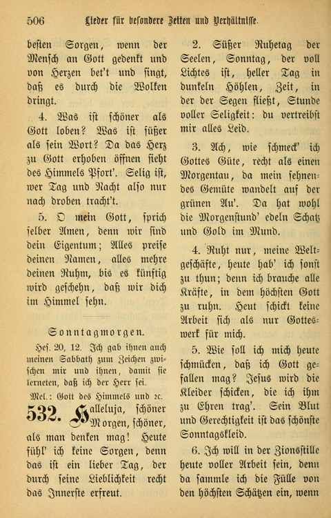 Gesangbuch in Mennoniten-Gemeinden in Kirche und Haus (4th ed.) page 506