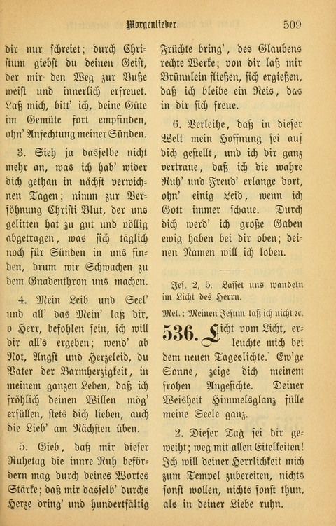 Gesangbuch in Mennoniten-Gemeinden in Kirche und Haus (4th ed.) page 509