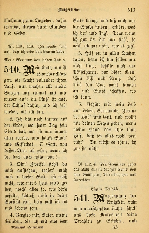 Gesangbuch in Mennoniten-Gemeinden in Kirche und Haus (4th ed.) page 513