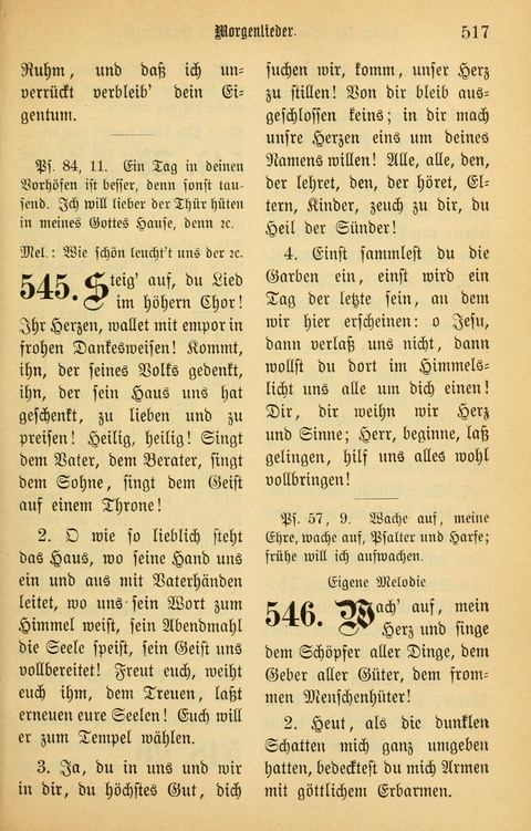 Gesangbuch in Mennoniten-Gemeinden in Kirche und Haus (4th ed.) page 517