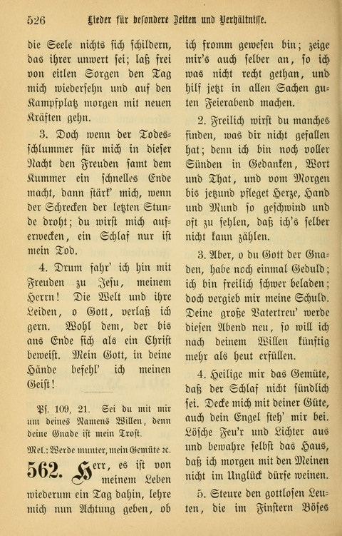 Gesangbuch in Mennoniten-Gemeinden in Kirche und Haus (4th ed.) page 526