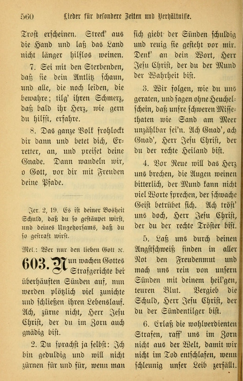 Gesangbuch in Mennoniten-Gemeinden in Kirche und Haus (4th ed.) page 560