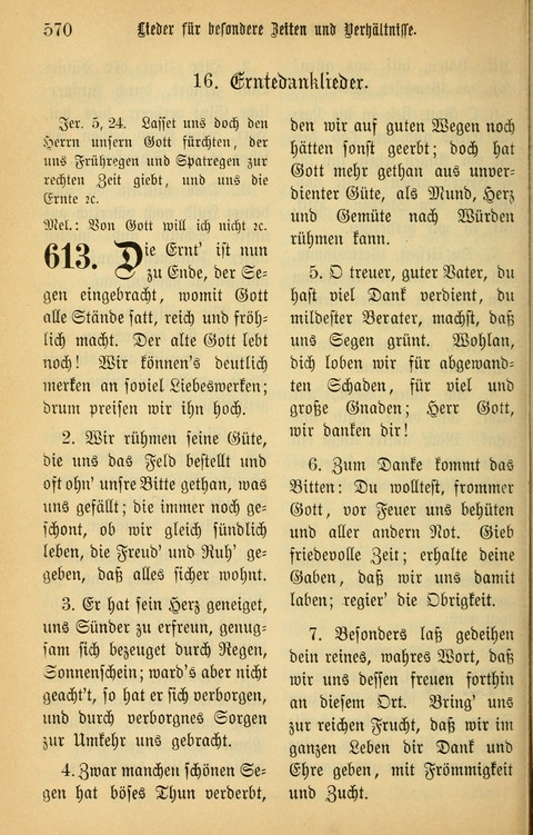 Gesangbuch in Mennoniten-Gemeinden in Kirche und Haus (4th ed.) page 570