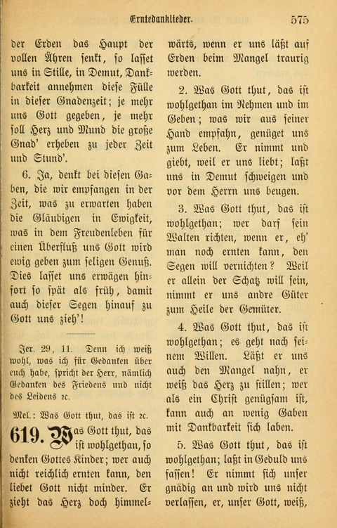 Gesangbuch in Mennoniten-Gemeinden in Kirche und Haus (4th ed.) page 575