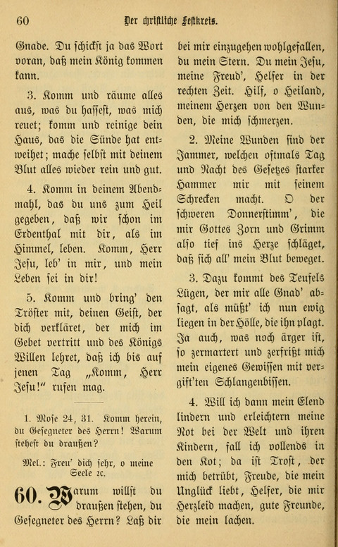 Gesangbuch in Mennoniten-Gemeinden in Kirche und Haus (4th ed.) page 60