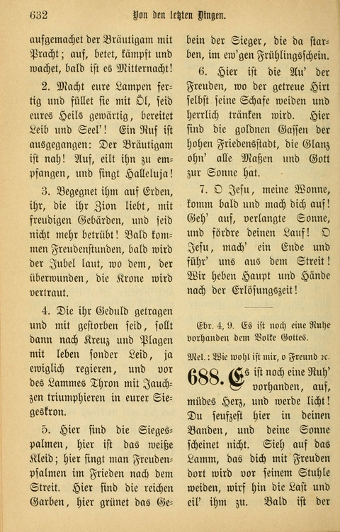 Gesangbuch in Mennoniten-Gemeinden in Kirche und Haus (4th ed.) page 632