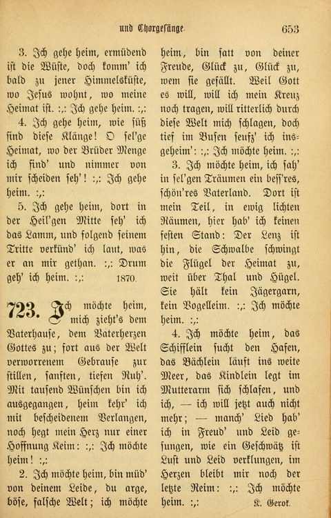 Gesangbuch in Mennoniten-Gemeinden in Kirche und Haus (4th ed.) page 653