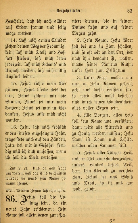 Gesangbuch in Mennoniten-Gemeinden in Kirche und Haus (4th ed.) page 83