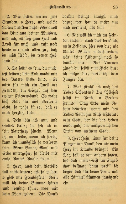 Gesangbuch in Mennoniten-Gemeinden in Kirche und Haus (4th ed.) page 93