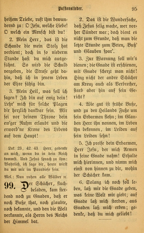 Gesangbuch in Mennoniten-Gemeinden in Kirche und Haus (4th ed.) page 95