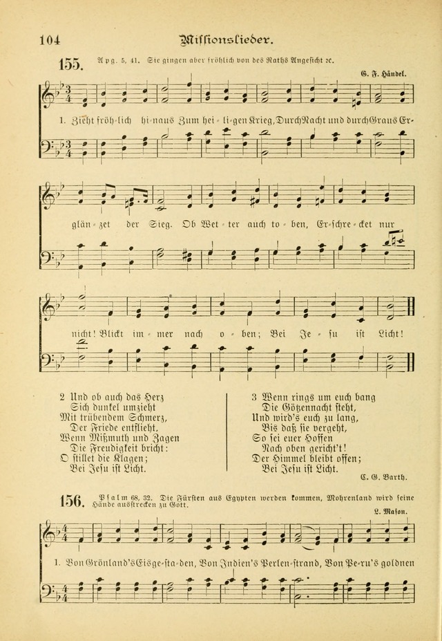 Gesangbuch mit Noten: herausgegeben von der Allgemeinen Conferenz der Mennoniten von Nord-Amerika (3rd. Aufl.) page 104