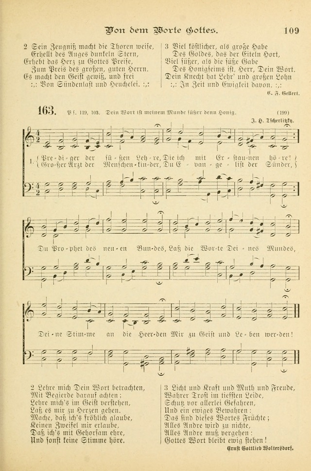 Gesangbuch mit Noten: herausgegeben von der Allgemeinen Conferenz der Mennoniten von Nord-Amerika (3rd. Aufl.) page 109