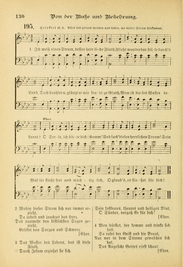 Gesangbuch mit Noten: herausgegeben von der Allgemeinen Conferenz der Mennoniten von Nord-Amerika (3rd. Aufl.) page 130