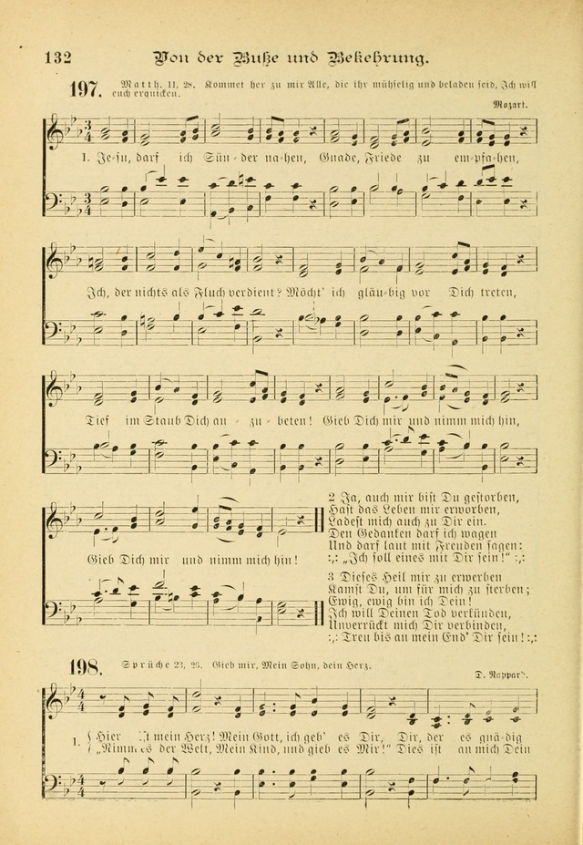 Gesangbuch mit Noten: herausgegeben von der Allgemeinen Conferenz der Mennoniten von Nord-Amerika (3rd. Aufl.) page 132