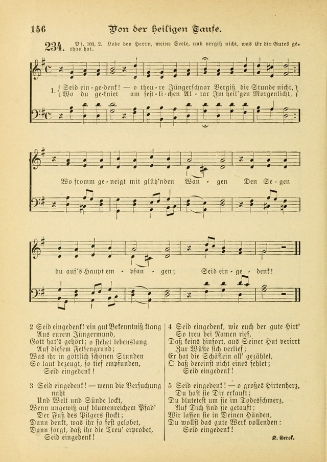 Gesangbuch mit Noten: herausgegeben von der Allgemeinen Conferenz der Mennoniten von Nord-Amerika (3rd. Aufl.) page 156